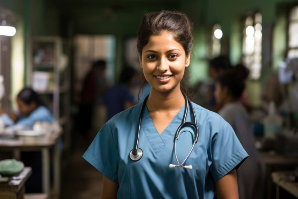 nurse portrait hospital