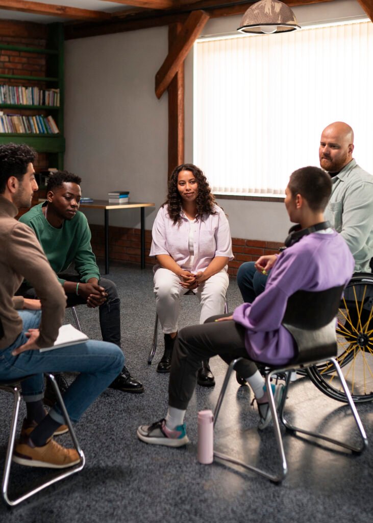 people meeting support group